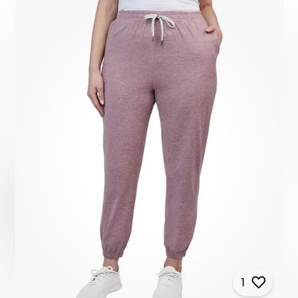 NWT KIRKLAND Women's Lightweight Moisture-Wicking Joggers with Pockets pink - Picture 1 of 3